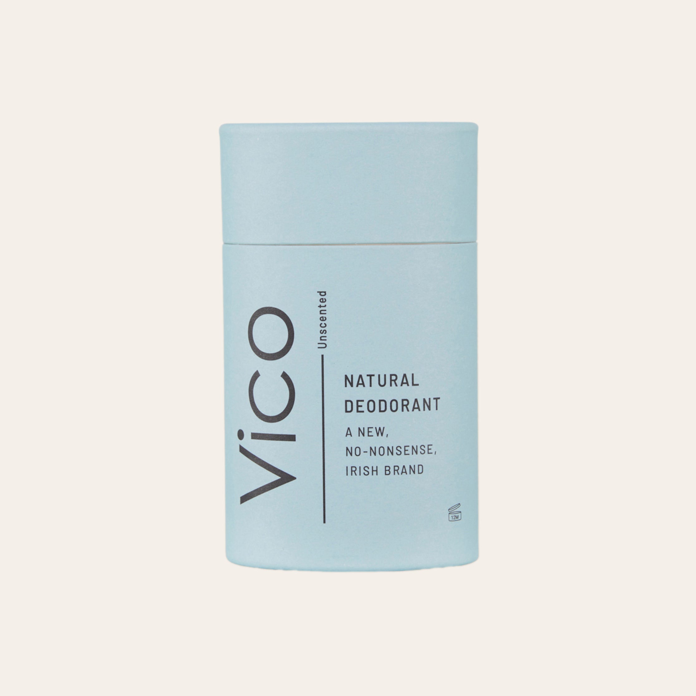Vico unscented natural deodorant stick – Irish aluminium-free